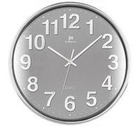 Justaminute 00816 Horloge à quartz Cercle Chrome, Gris