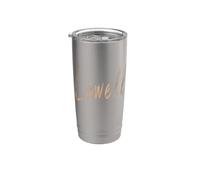 Lowell Massachusetts Design vintage élégant Gobelet isotherme en acier inoxydable double paroi