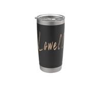 Lowell Massachusetts Design vintage élégant Gobelet isotherme en acier inoxydable double paroi