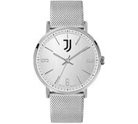 LOWELL Montre analogique pour homme, design italien, cadran blanc, bracelet en maille métallique argenté