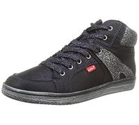 KICKERS Lowell Basket, Marine Argent Brillant, 34 EU