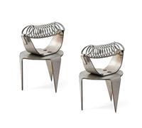 loweo Clip de Glaçage en Acier Inoxydable Argent - 2 Pièces - Petite Taille - Outil de Glaçage de Poterie