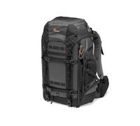 Lowepro Pro Trekker BP 550 AW II Sac à dos pour appareil photo, tissu recyclé, ordinateur portable/tablette 15", diviseurs MaxFit, housse étanche, étui pour appareil photo Mirrorless/DSLR, noir/gris