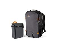 Lowepro Trekker Lite SLX 120, Sac à Dos pour Appareil Photo Compact avec Poche pour Tablette, Sac pour Appareil Photo Hybride Plein Format, Fixation pour Trépied, Porte-Bouteille, Gris