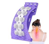 Lower Back Stretcher - Traction Massage Board, Node Support Spine Align Device, Adjustable Lumbar Arch Trainer | Home Orthopedic Relief for Tissue Relaxation, Slouching Prevention, CareAI