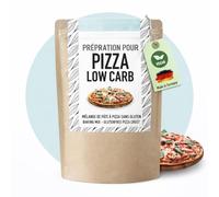 Lower-Carb Mélange à pizza pour 2 bases de pizza ou 1 plateau de pizza | 90% moins de glucides | biologique, sans gluten, 29 g Protéine végétalienne, avec farine d'amande