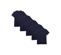 Lower East Basic Rundhals T-Shirts für Herren 5er Pack aus 100% Baumwolle I Herren T-Shirt in vielen Farben M Dunkelblau