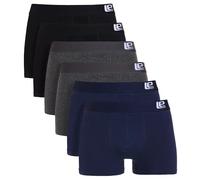 Lower East Caleçon rétro, Hommes, Noir/Gris foncé/Bleu marine (lot de 6), L