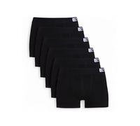 Lower East Caleçon rétro, Hommes, Noir (noir, sans rayures, lot de 6), XL