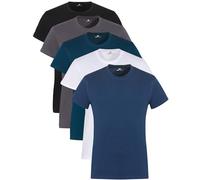 Lower East Le H Rundhals T-Shirt, 5er Set