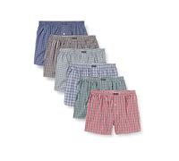 Lower East Le150 Boxershorts Homme, 6er Set, American, Multicolore, 4XL