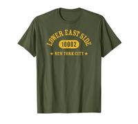 Lower East Side New York City 10002 Athletic avec détails T-Shirt