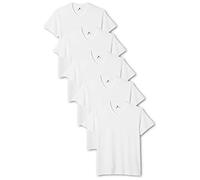 Lower East T-shirt avec col en V, Hommes, Blanc (lot de 5), 2XL