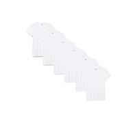 Lower East T-shirt avec col en V, Hommes, Blanc (lot de 5), XL