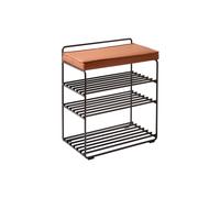 Lower East Tabouret Noir/Cognac