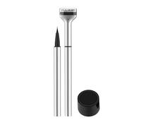 Lower Lash Stamp, Silicone Eyelash Stamp, Lower Eyelash Stamps Quick Eye Makeup Tool, One Brush for Double Use (Brown)
