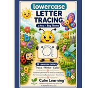 Lowercase Letter Tracing for Kids Ages 3-5: Fun Bug-Themed Alphabet Workbook | 26 No-Prep Pages for Preschool Handwriting & Letter Formation Practice