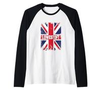 Lowestoft - Drapeau Anglais Vintage Union Jack Manche Raglan