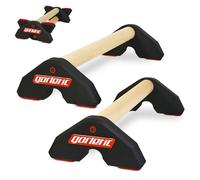 LowFit PRO Gorletic Calisthenics Parallettes - Parallettes de gymnastique, transport facile, testé par les athlètes, conception magnétique de première qualité (Rouge)
