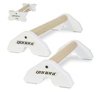 LowFit PRO Gorletic Calisthenics Parallettes - Parallettes de gymnastique, transport facile, testé par les athlètes, conception magnétique de première qualité (Blanc)