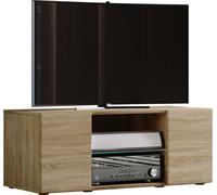 Lowina95 table TV 2 portes 2 tiroirs chêneReproduction.