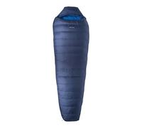LOWLAND OUTDOOR 5 Sac de Couchage Kibo en Duvet Adulte Mixte, Bleu Marine/Bleu, 225 x 80 cm (Länge INKL. Haube)