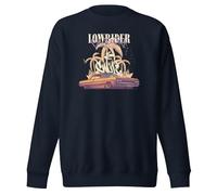Lowrider California Classic Cars Vintage Sweat-shirt unisexe pour adulte, Bleu marine vif, XXL