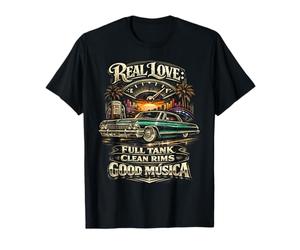 Lowrider Voiture Full Tank Clean Rims Good Musica T-Shirt