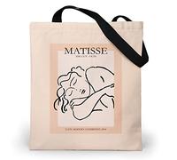 Loxato Tote Bag Femme Imperméable fermeture éclair et poche intérieure - Grand Sac Cabas en tissu avec tissu Oxford interne et externe 37x42cm - Tote Bag Original Cadeau Femme