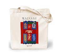 Loxato Tote Bag Femme - Sac Cabas Femme Original - Tote Bag Coton 100% Grand 35 x 42 x 8 cm - Sac Fourre Tout en Toile