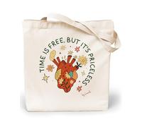 Loxato Tote Bag Femme - Sac Cabas Femme Original - Tote Bag Coton 100% Grand 35 x 42 x 8 cm - Sac Fourre Tout en Toile