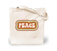 Loxato Tote Bag Femme - Sac Cabas Femme Original - Tote Bag Coton 100% Grand 35 x 42 x 8 cm - Sac Fourre Tout en Toile