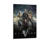 LOXBFMPKI Poster de série télévisée Vikings - Impression sur toile - Décoration murale moderne pour chambre à coucher - 40 x 60 cm