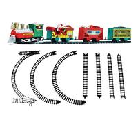 LOXE Coffret Train Electrique Noël - Noël avec Position Batterie - Assemblage Trains Amusants et éducatifs pour Les Vacances, Les Anniversaires et Les Cadeaux Noël pour Les Enfants