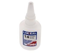 Loxeal Instant Adhesive 50ml Transparent 1-2s Curing Time Surfaces métalliques, plastiques et néoprène/Nbr