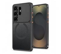 LOXO CASE Coque à Cadre Métallique pour Samsung Galaxy S24 Ultra, Noir
