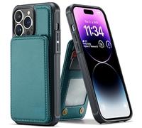 LOXO CASE Étui Portefeuille pour iPhone 12 Pro Max, Étui Portefeuille Pliable en Cuir PU avec 5 Emplacements pour Cartes et Boucle Magnétique, Support pour Carte de Crédit, Bleu
