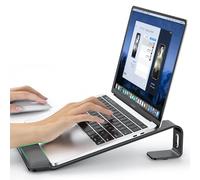 LOXP Support pour Ordinateur Portable en métal avec Support de Poignet, rehausseur Ergonomique Amovible pour Ordinateur Portable, lutrin en Aluminium, Support d'ordinateur pour MacBook Air Pro, HP
