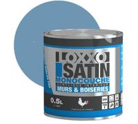 Loxxo Peinture Acrylique Murs & Plafonds - Monocouche - Satin (Conditionnement: 0,5L - Couleur: PARIS PLAGE)