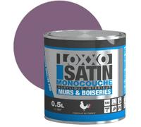 Loxxo Peinture Acrylique Murs & Plafonds - Monocouche - Satin (Conditionnement: 0,5L - Couleur: PATCHOULI)