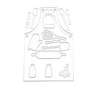 Loxyxbnh Ustensiles Cuisine Matrices Découpe Tablier Gaufrage Matrices Découpe Pochoirs pour Enfant Étudiant Carte Faisant Bricolage Scrapbooking Papier Artisanat
