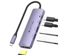 Loya Ark Hub USB C 5 en 1 pour MacBook Switch2, station d'accueil USB C avec HDMI 4K60Hz, USB 3.0, charge PD 100 W pour ordinateur portable, iPad Pro, Dell, HP