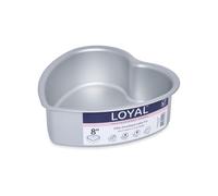 Loyal Elite Heart Cake Pan Moule à gâteau, 20 cm | Moule cœur en aluminium, Répartition uniforme de la chaleur, Robuste & Inoxydable, Pour la Saint-Valentin et les gâteaux