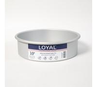 LOYAL Elite Moule à Gâteau Rond 25cm Moule en Aluminium de Haute Qualité, Répartition Uniforme de la Chaleur, Durable et Fiable - 18 cm