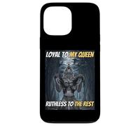 Loyal Envers ma Reine, impitoyable Envers Les Autres, mème Amusant Alpha Wolf Coque pour iPhone 13 Pro Max