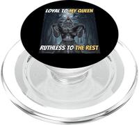 Loyal Envers ma Reine, impitoyable Envers Les Autres, mème Amusant Alpha Wolf PopSockets PopGrip pour MagSafe