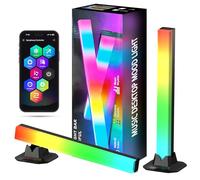 loyal Lampe LED TV, Gaming Smart LED Barres RGB avec Modes Scène, Modes Musique synchronisation musicale, Light Connectée avec App & Télécommande, 32cm