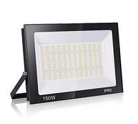 loyal Projecteur 150W, 3000K Blanc Chaud Super Lumineux 15000LM Spot LED Extérieur, Lumière de Sécurité IP65 Étanche Verre Trempé à Grain Fin, Floodlight pour Entrée Terrasse