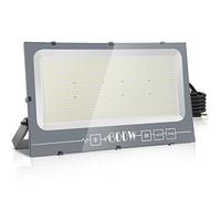 loyal Projecteur LED d'extérieur 600 W - Super lumineux - 60 000 lm - 3000 K blanc chaud - Étanche IP66 - Pour jardin, garage, portes - Peut régler l'angle librement