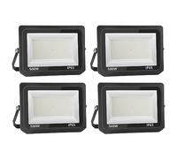 loyal Projecteur LED Extérieur 500W - 50000LM Super Lumineux 6000K Blanc Froid, IP66 Étanche - 4 Pièces pour Jardin, Garage